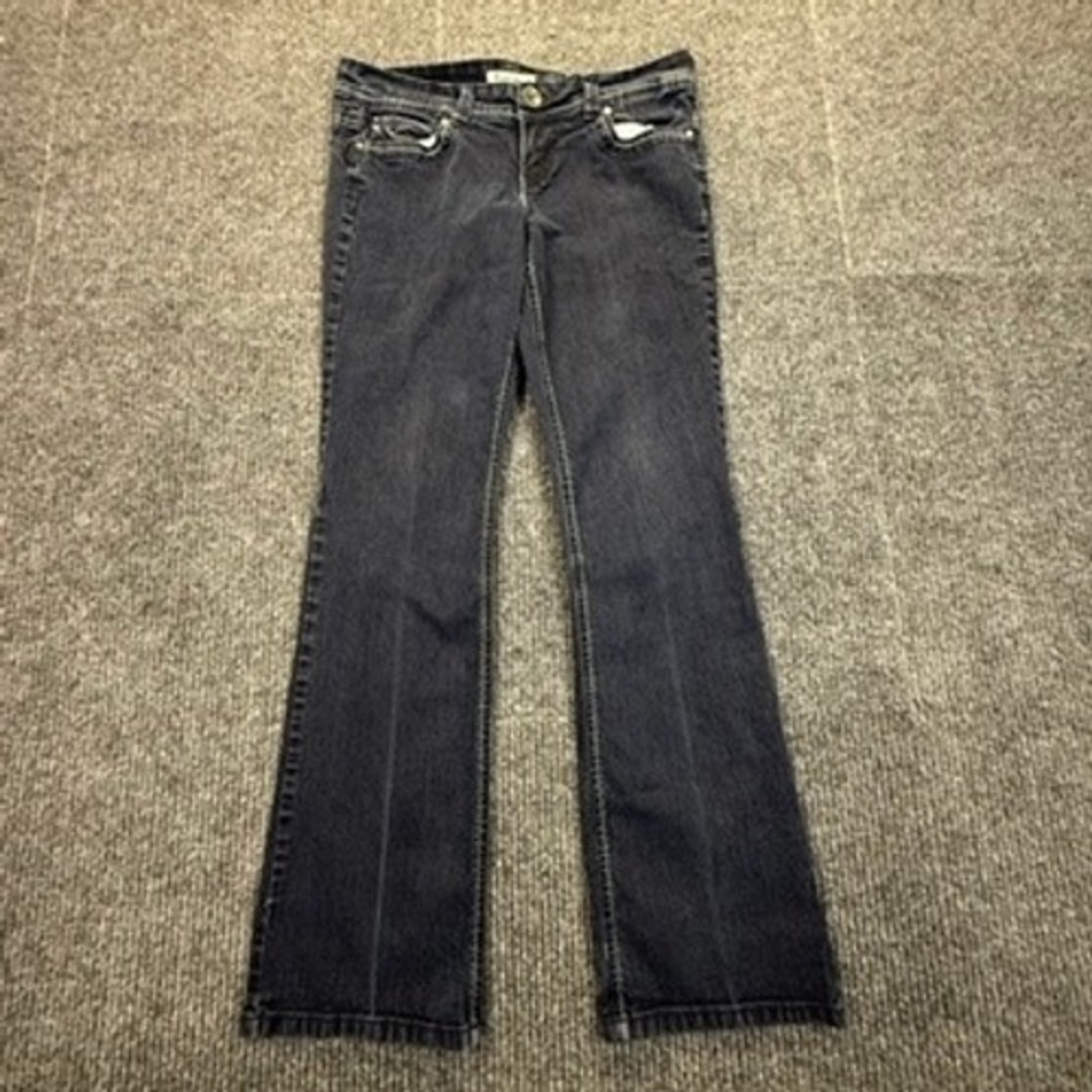 L.E.I. Ashley Trouble Women 11 Dark Wash Bootcut Jeans Y2K Stretch LJ20316X